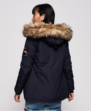 Superdry Everest Parka Női Kabát Sötétkék | BZUVM2483